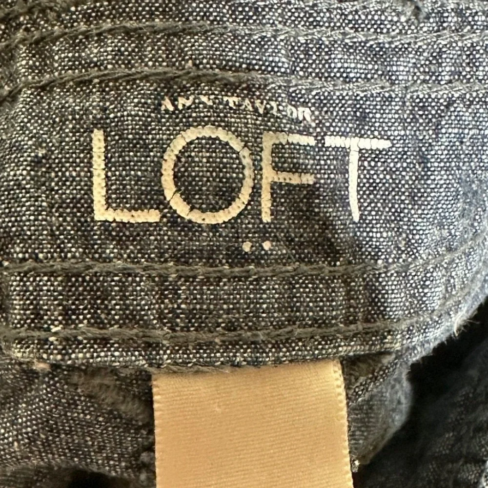 Loft Trouser Shorts size 2 Blue Denim_2